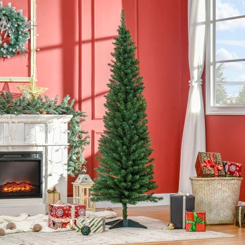 Sapin Artificiel 1,8 M Avec Branches Denses Et Socle Stable, Idéal Petits Espaces