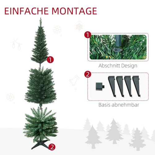 Sapin Artificiel 1,8 M Avec Branches Denses Et Socle Stable, Idéal Petits Espaces