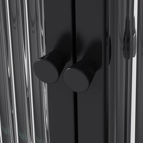 Armoire Murale En Verre à Trois Portes, Pour Cuisine, Salon Et Salle De Bain,noir