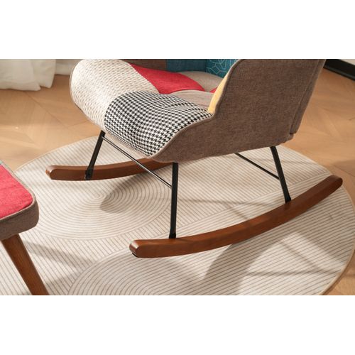 Fauteuil à Bascule, Chaise De Loisirs Avec Pied De Repos, Fauteuil à Bascule Avant Et Arrière