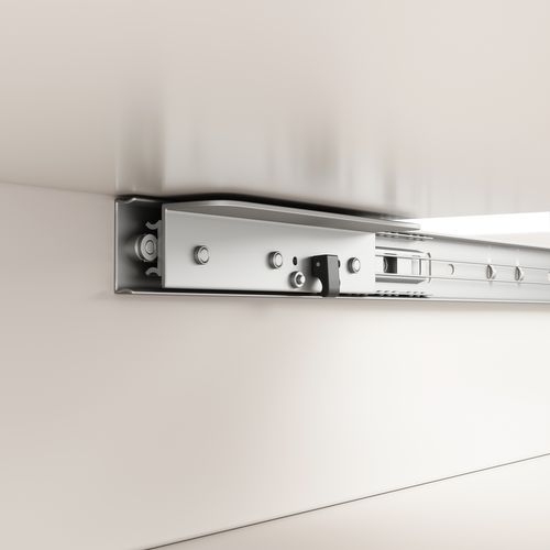 Table De Salle à Manger Télescopique (140×80 Cm), Table Extensible Avec Étagères, Blanche