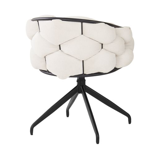 Set De 6 Chaises De Luxe En Velours Pivotantes à 360°, Style Moderne, Beige