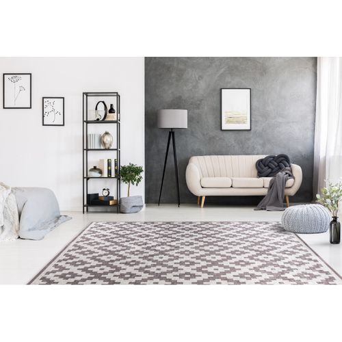 Tapis Moderne Laly En Polyester - Taupe - 200x290 Cm