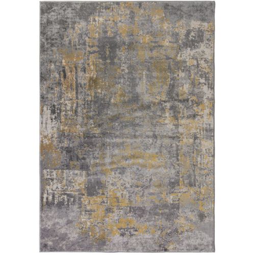 Tapis De Salon Cocktail En Polypropylène - Jaune - 120x170 Cm