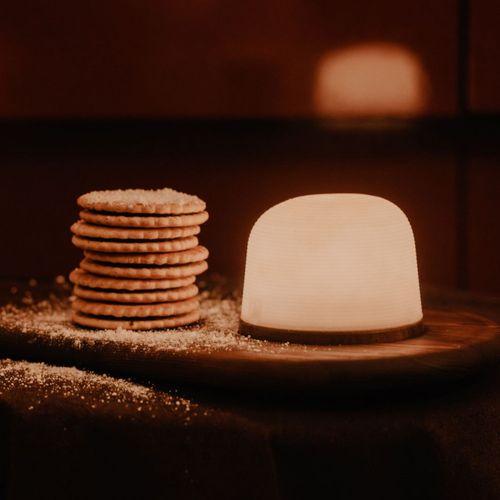 Set De 3 Veilleuses Dôme 7.5cm Naturel