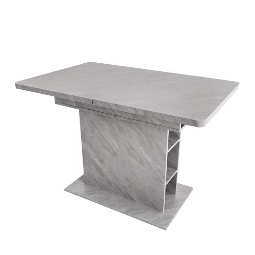 Table à Manger Extensible (1 Pièce), Table En Aggloméré Effet Béton