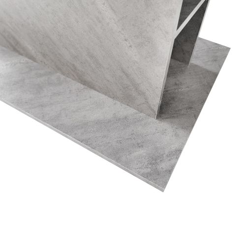 Table à Manger Extensible (1 Pièce), Table En Aggloméré Effet Béton