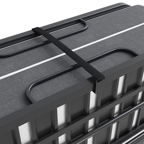 Lit Pliant Invité Avec Matelas Mémoire 9,5 Cm, Cadre Métallique 190×96 Cm