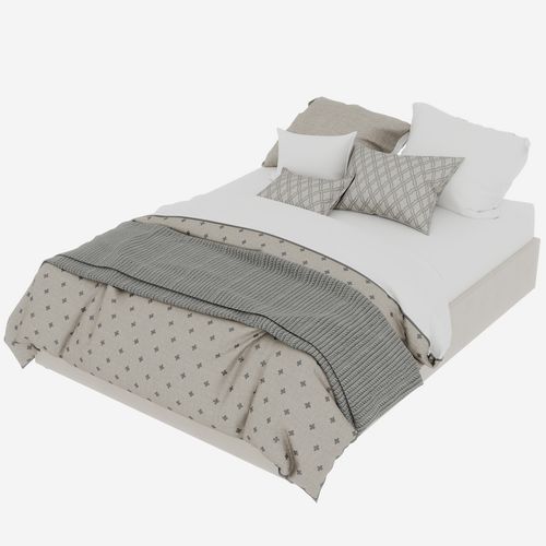 Lit Moderne 140x200 cm En Velours Beige Avec Rangement Et Tête Haute