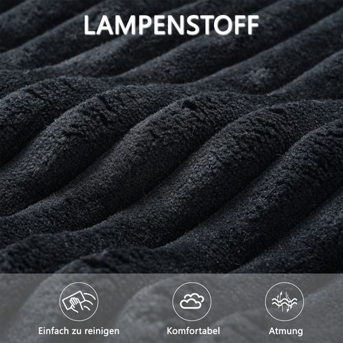 Canapé Modulable Cloud L 3 Places Noir Avec Fauteuil Et 4 Coussins