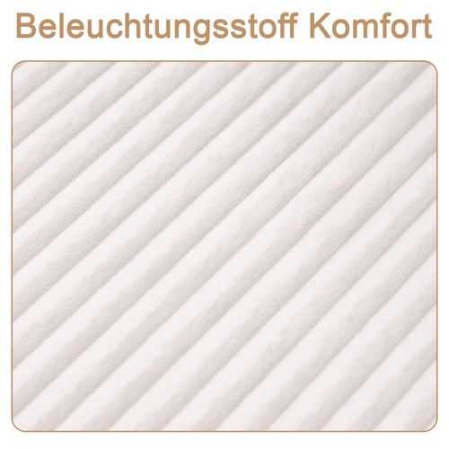 Fauteuil Compressé En Velours Côtelé - Blanc