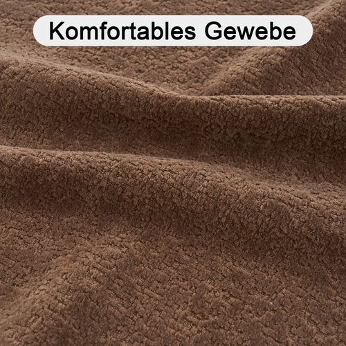 Canapé Compressé Modulable En Chenille, Marron