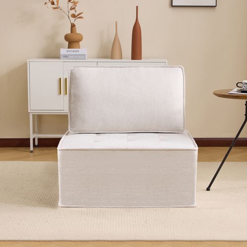 Petit Canapé Beige Pour Salon, Chambre Ou Studio