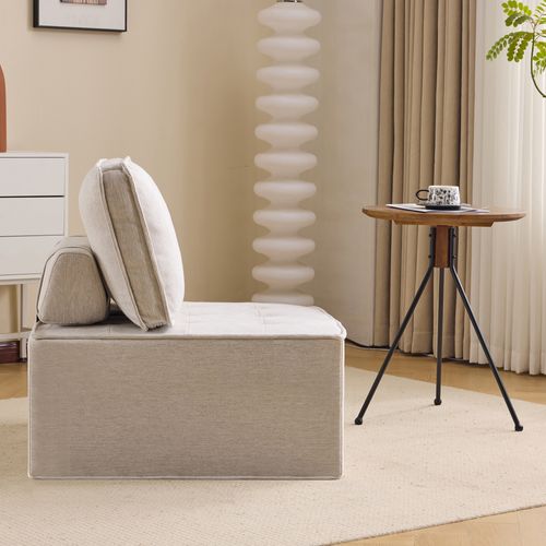 Petit Canapé Beige Pour Salon, Chambre Ou Studio