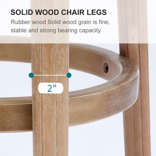 Tabourets De Bar En Cuir Véritable Avec Dossier, Pivotants 360°, Bleu