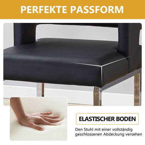 Lot De 2 Tabourets Nordiques Noirs Avec Assise Carrée Et Pieds Argentés