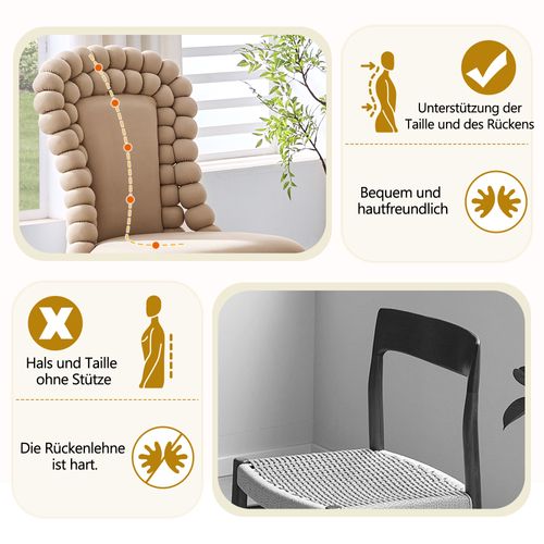 Lot De 2 Chaises En Velours Camel, Dossier Chaînes Sphériques, Pieds Dorés