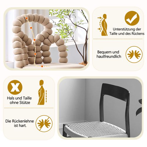 Lot De 2 Chaises En Velours Camel, Dossier Chaînes Sphériques, Pieds Dorés