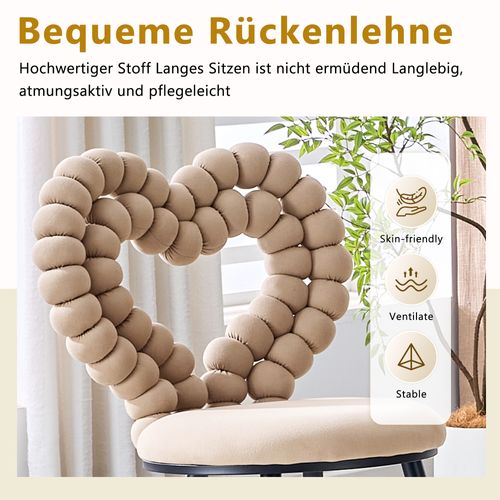 Lot De 2 Chaises Camel En Velours, Dossier Triangle, Pieds Métal Noirs