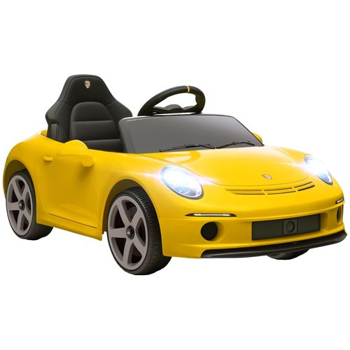 Voiture Électrique Enfant Ruf Gt, Télécommande, Musique Et Sécurité, Jaune