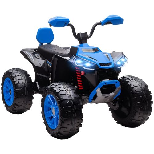 Quad Électrique Enfant 24v 2 Places Avec USB, Mp3 Et Phares LED, Bleu