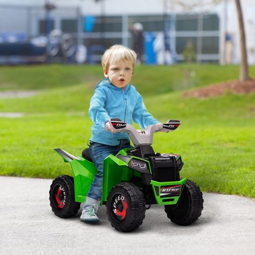 Quad Électrique Pour Enfants Vert, 2,5 Km/h, Avant/arrière, 18-36 Mois