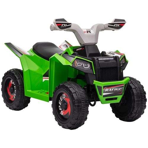 Quad Électrique Pour Enfants Vert, 2,5 Km/h, Avant/arrière, 18-36 Mois