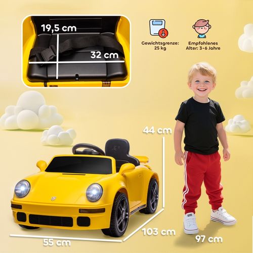 Voiture Électrique Enfant 3-6 Ans 12v, Télécommande, LED Et Mp3