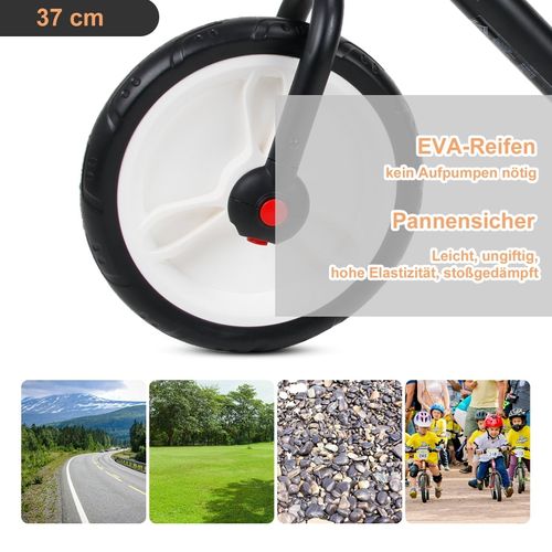 Draisienne Enfant 2-5 Ans Avec Roues Stabilisatrices Et Pédales, Noir