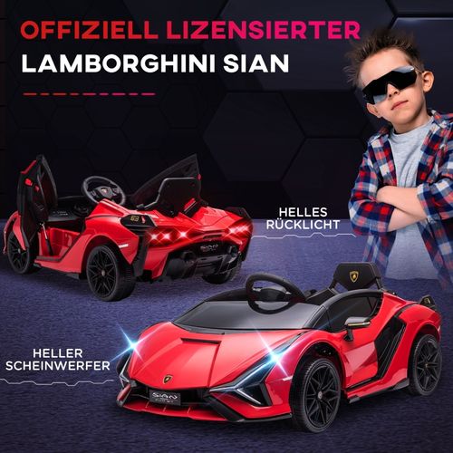 Voiture Électrique Enfant 12v Lamborghini Sian Suv Avec Musique Et Lumière