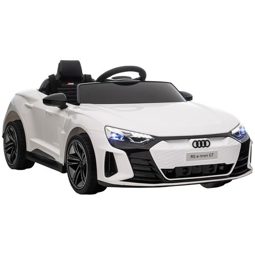 Audi Rs E-tron Gt Électrique Pour Enfants Avec Musique Et Télécommande, Blanc