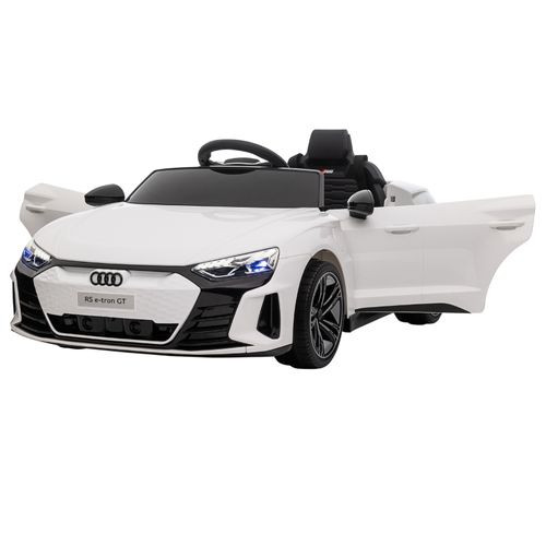 Audi Rs E-tron Gt Électrique Pour Enfants Avec Musique Et Télécommande, Blanc