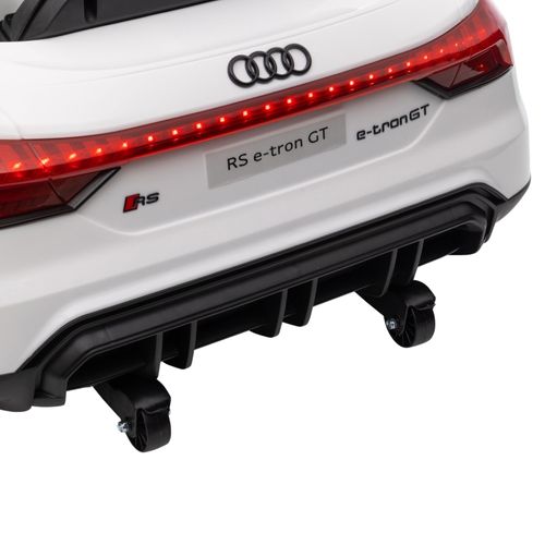 Audi Rs E-tron Gt Électrique Pour Enfants Avec Musique Et Télécommande, Blanc