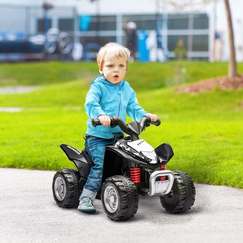 Quad Électrique Pour Enfants 1,5-3 Ans Avec LED Et Sécurité, Noir
