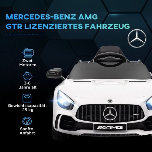 Voiture Électrique Enfant Mercedes Amg Gtr 12v Avec Musique Et Télécommande