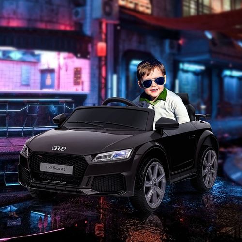 Voiture Électrique Enfant Audi Avec Télécommande, Musique Et LED, Noire