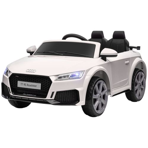 Voiture Électrique Enfant Audi Tt Rs Roadster 3 Km/h Avec Télécommande Et USB, Blanche