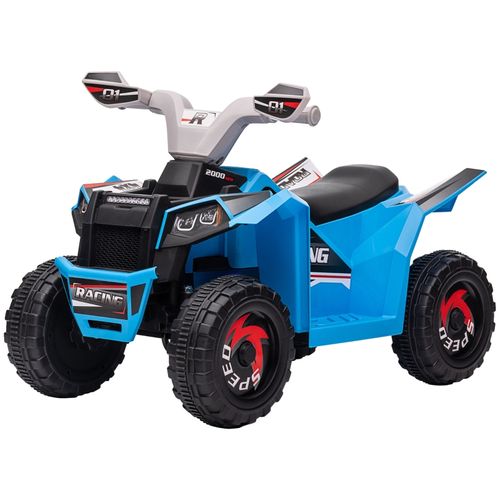 Quad Électrique Enfant 2,5 Km/h Bleu Avec Marche Avant/arrière, 18-36 Mois