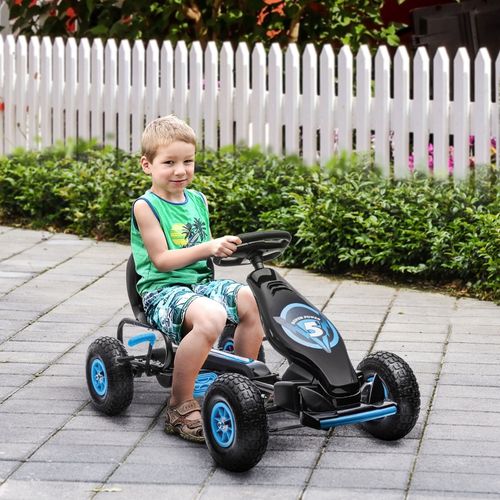 Gokart Enfant à Pédales Avec Siège Réglable Pour Intérieur Et Extérieur