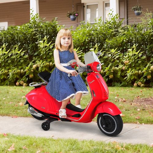 Moto Électrique Enfant 6v Avec Musique, Phares Et Roues Stabilisatrices