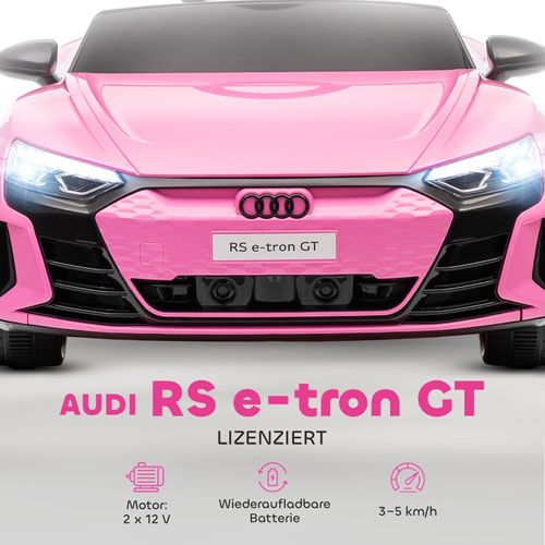 Voiture Électrique Enfant 12v Audi Rs E-tron Gt Avec Télécommande Et Musique