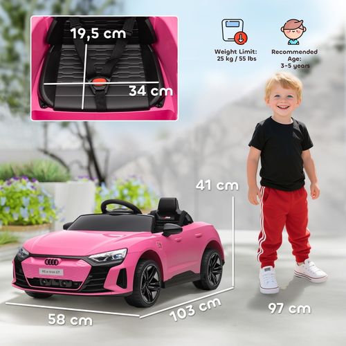 Voiture Électrique Enfant 12v Audi Rs E-tron Gt Avec Télécommande Et Musique