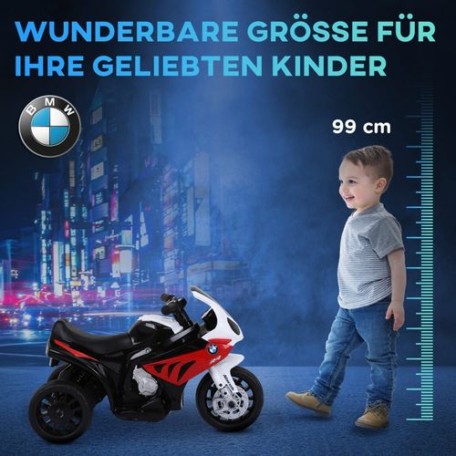 Moto Électrique Bmw S1000rr Pour Enfants 18-36 Mois, Rouge