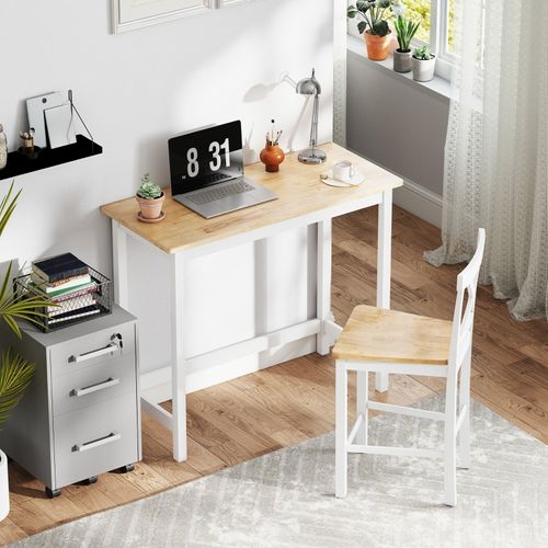 Table De Bar Compacte En Bois Naturel Pour 2 Personnes