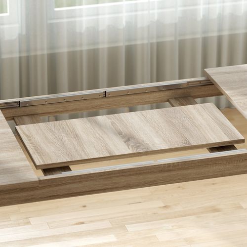 Table à Manger Extensible 180-260 Cm Pour 6-10 Personnes En Bois