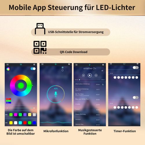 Buffet Haut LED 120×40×180 cm, Vitrines Tissées Mdf Pour Cuisine, Salon Ou Bar