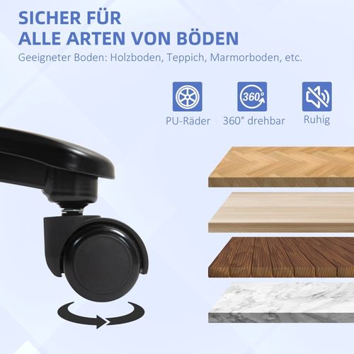 Fauteuil De Bureau Haut Gris Clair, Robuste, 200 Kg, Assise Et Dossier Confortables