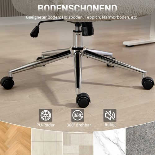 Chaise De Bureau Ergonomique Gris Et Blanc Avec Appui-tête Réglable Et Bascule