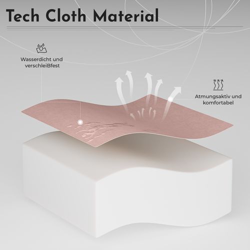 Fauteuil De Bureau Rose En Pu Avec Soutien Lombaire Double Et Rotation 360°