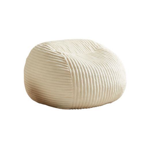 Pouf Beige Haut De Gamme En Mousse Mémoire, Fauteuil Cosy Pour Lecture Et Détente